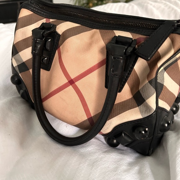 Burberry Nova check Studded Bowling Bag - Picture 15 of 16